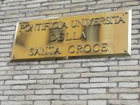 Pontificia Universita' della Santa Croce, Roma. 30 aprile 2019